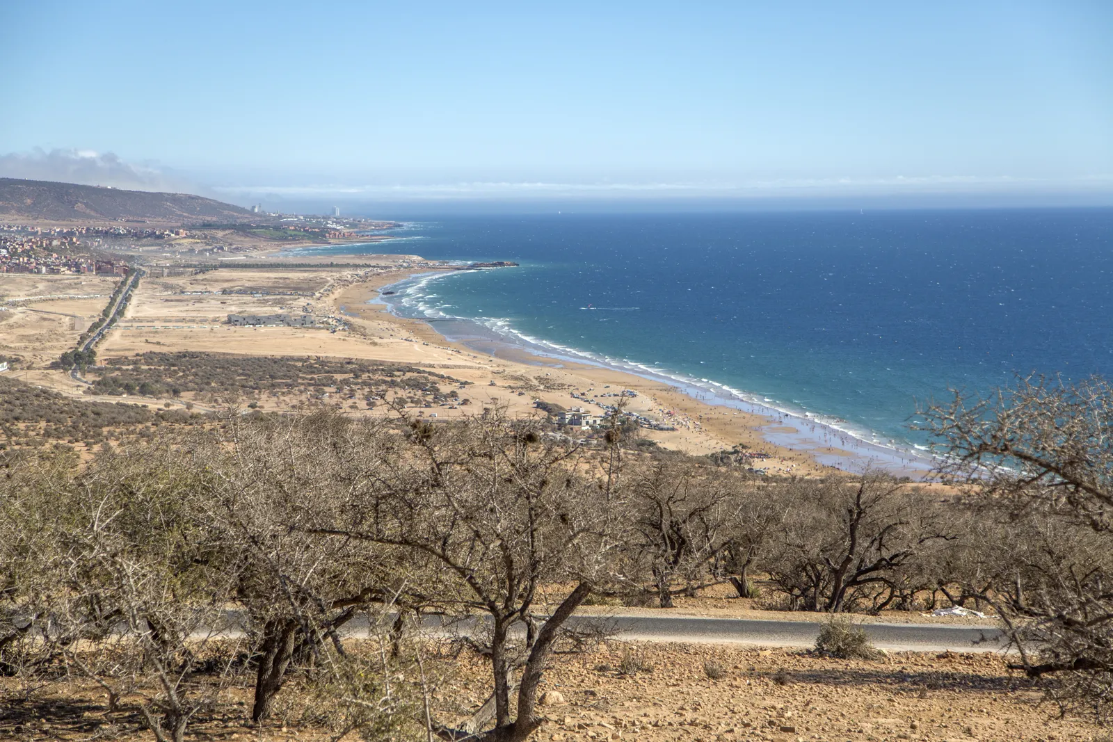 La plage d'Agadir au Maroc