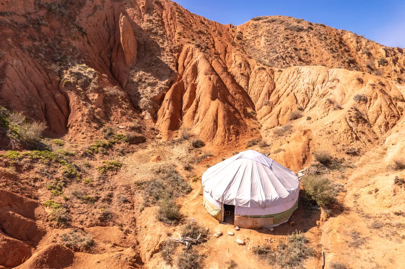 Asie centrale : Ouzbékistan, Kirghizstan, Kazakhstan… quand partir et que voir Yourte traditionnelle au bord du lac Issyk-Koul au Kirghizistan