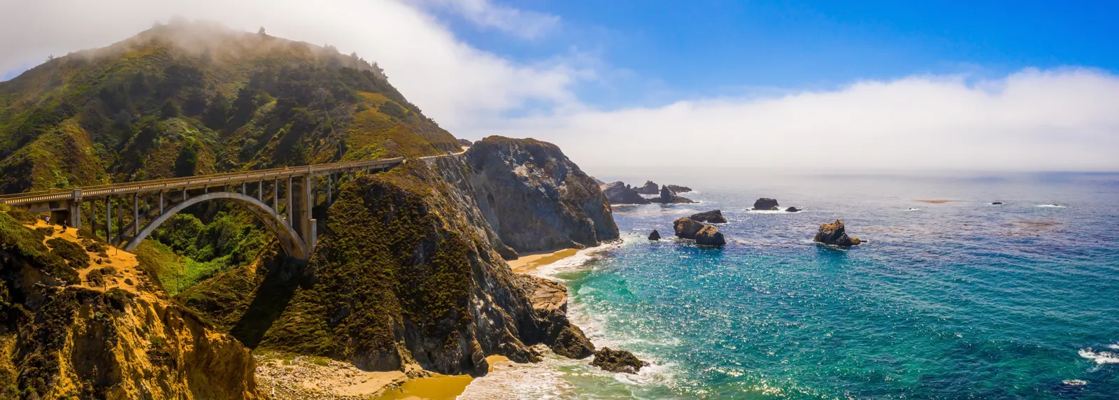 Californie et côte Ouest : que voir, itinéraires et conseils Le pont de Bixby Creek sur la côte de Big Sur en Californie