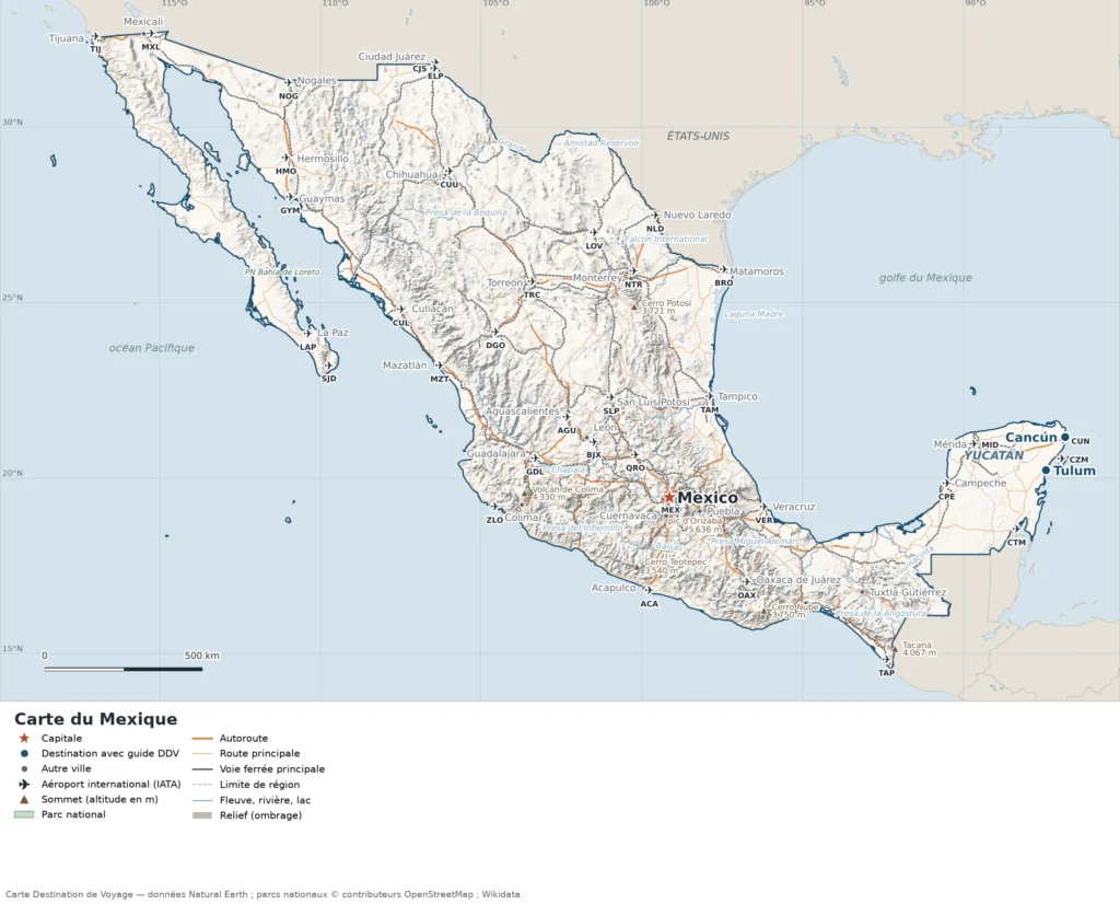 Carte : Mexique