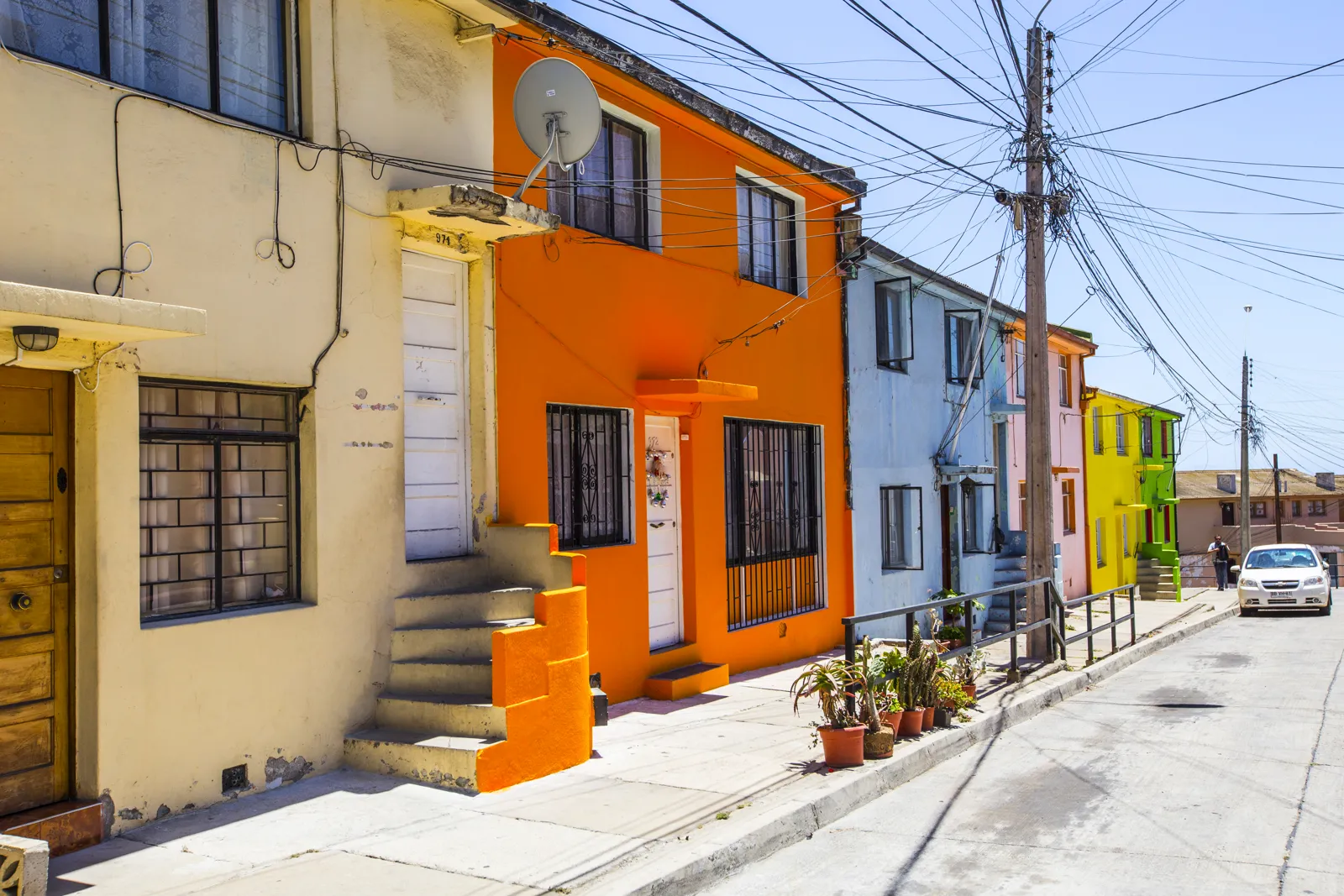 The colorful houses on the hills of Valparaíso, Chile