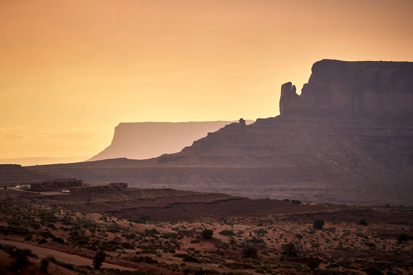 Mesas de Monument Valley en Arizona, aux États-Unis