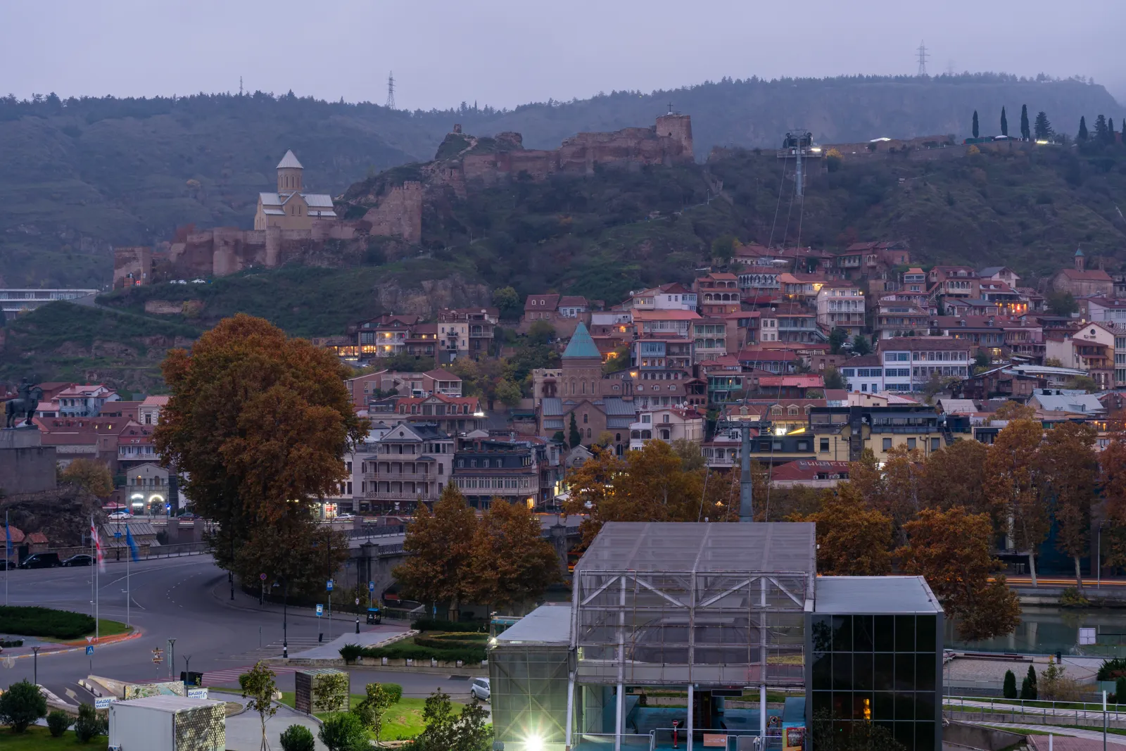 Panorama of the old town of Tbilisi, Georgia