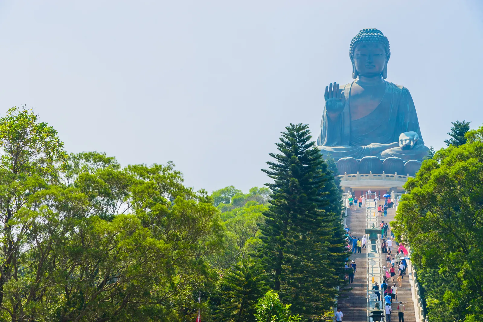 The Tian Tan Big Buddha on Lantau Island, Hong Kong