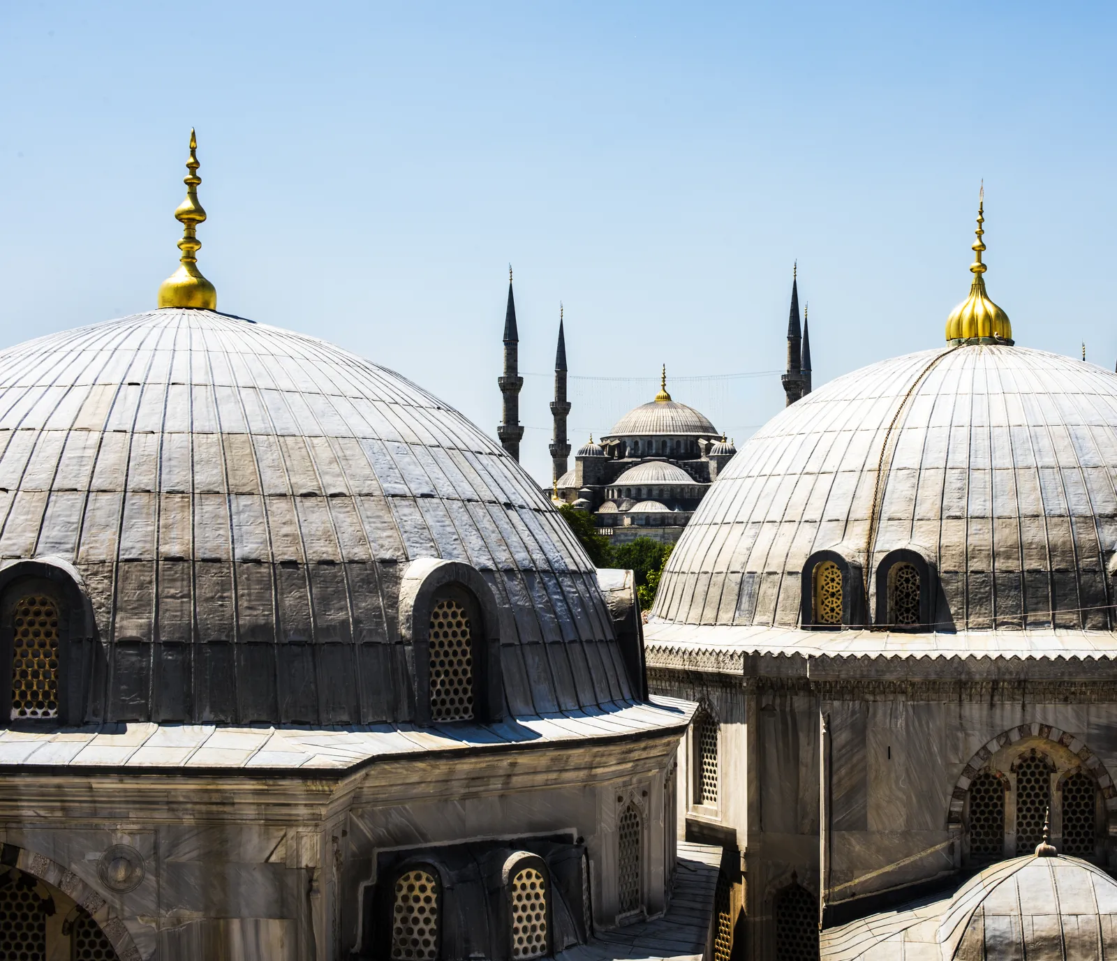 Sainte-Sophie et la Mosquée bleue à Istanbul