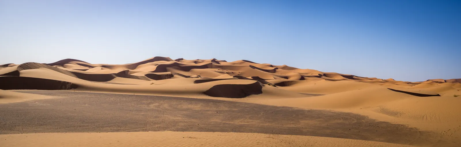 Merzouga : désert de l'Erg Chebbi, bivouac et meilleure période Les dunes de l'erg Chebbi près de Merzouga, dans le Sahara marocain
