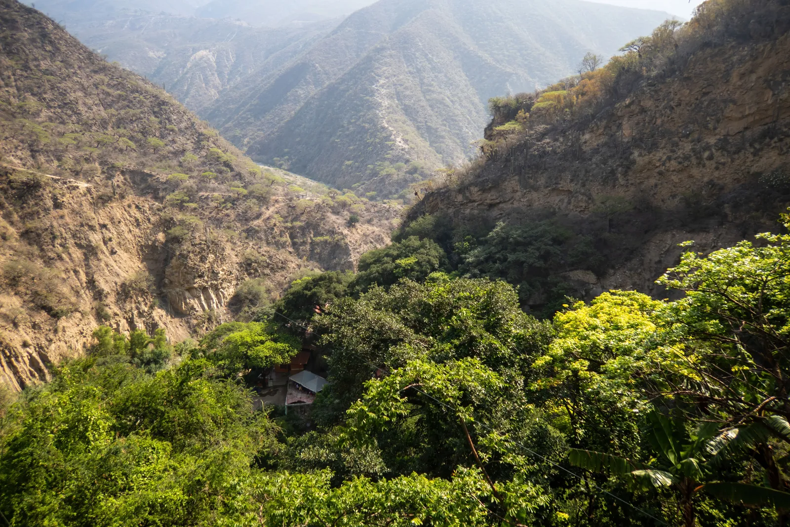 Paysage des grottes de Tolantongo, dans l'État d'Hidalgo au Mexique