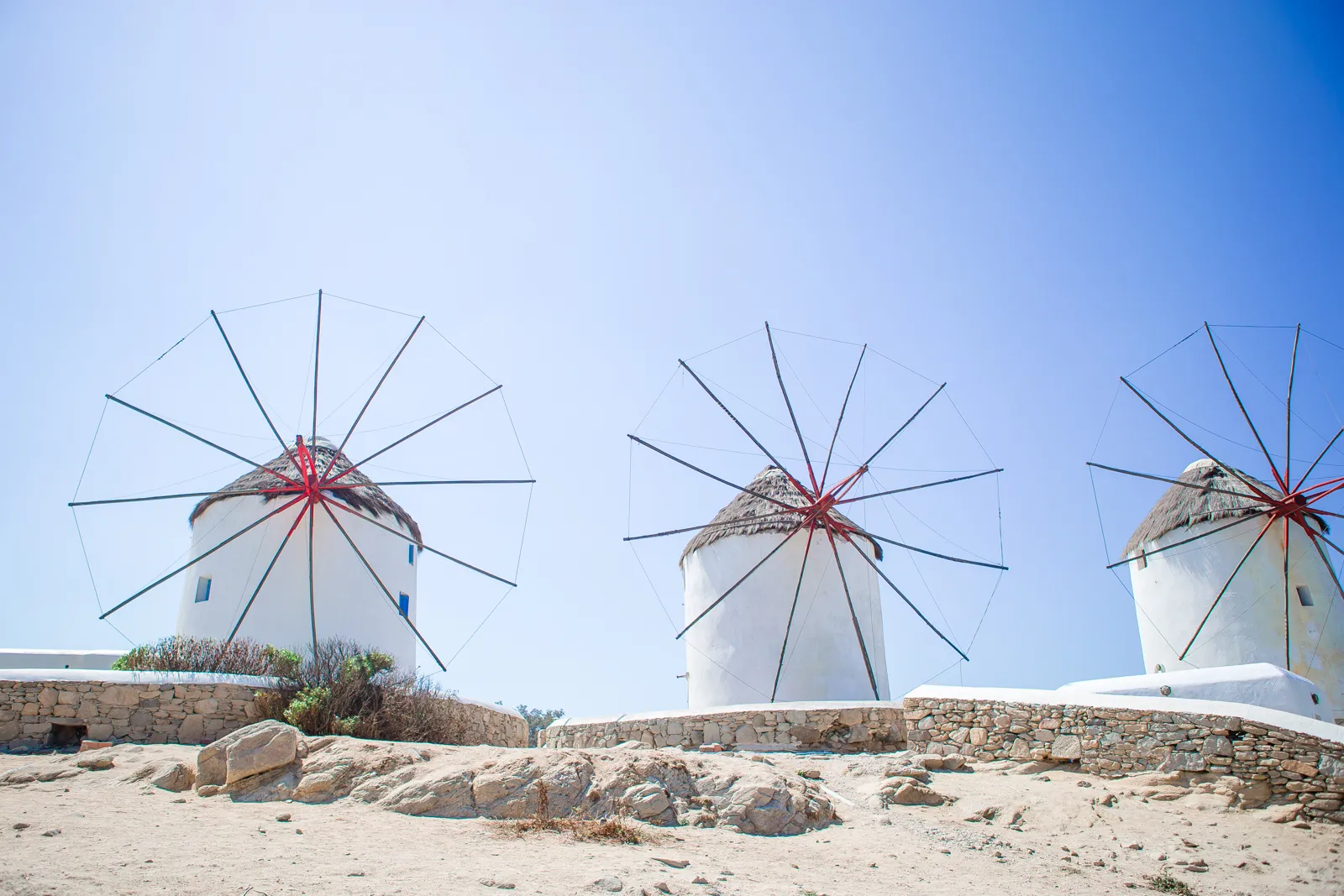 Voyage à Mykonos : que faire, quand partir et budget Les moulins à vent traditionnels de Mykonos