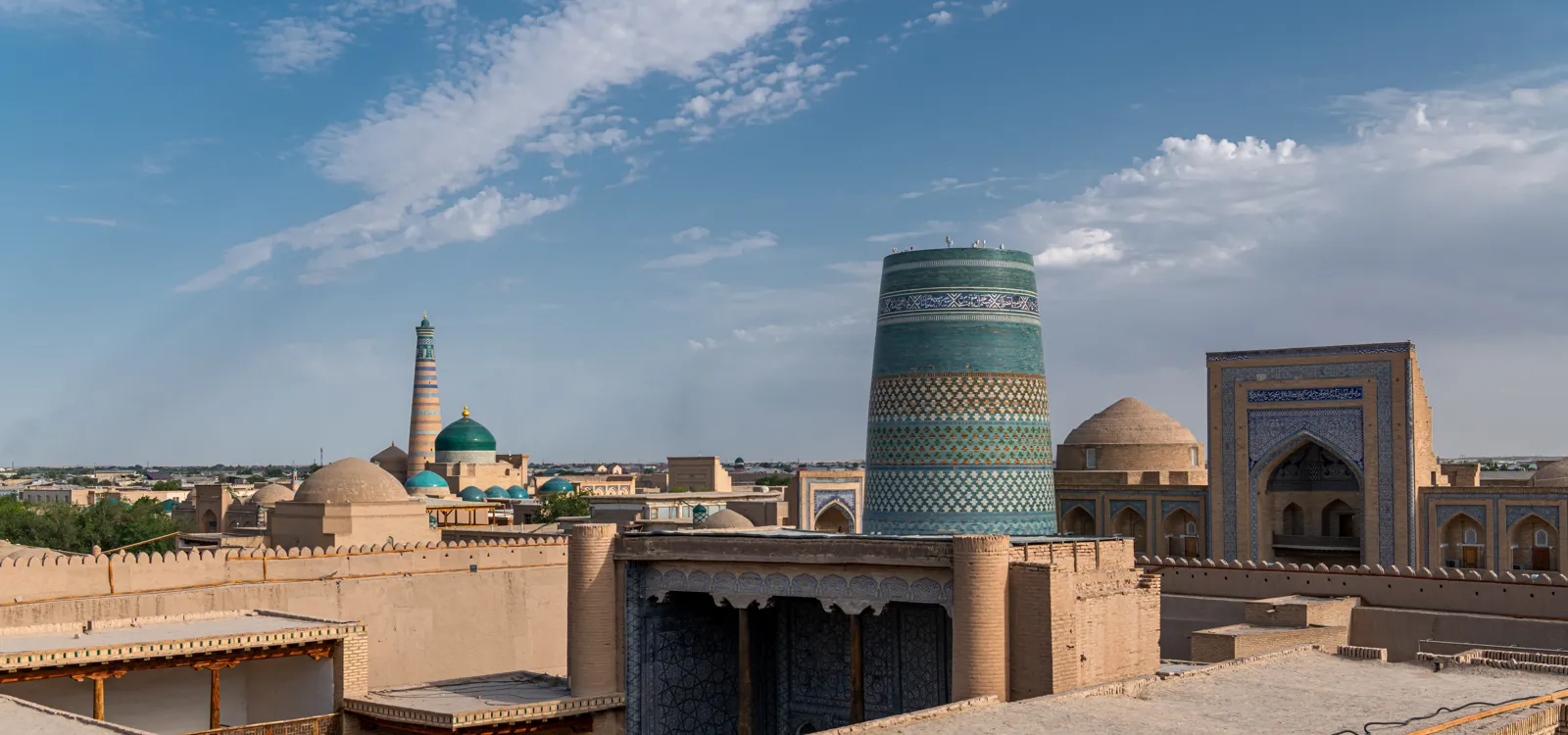 The monuments of Khiva in the morning light, Uzbekistan