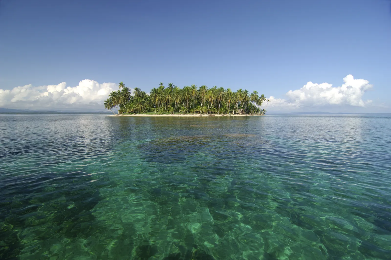 Tropical islet in the San Blas archipelago, Panama