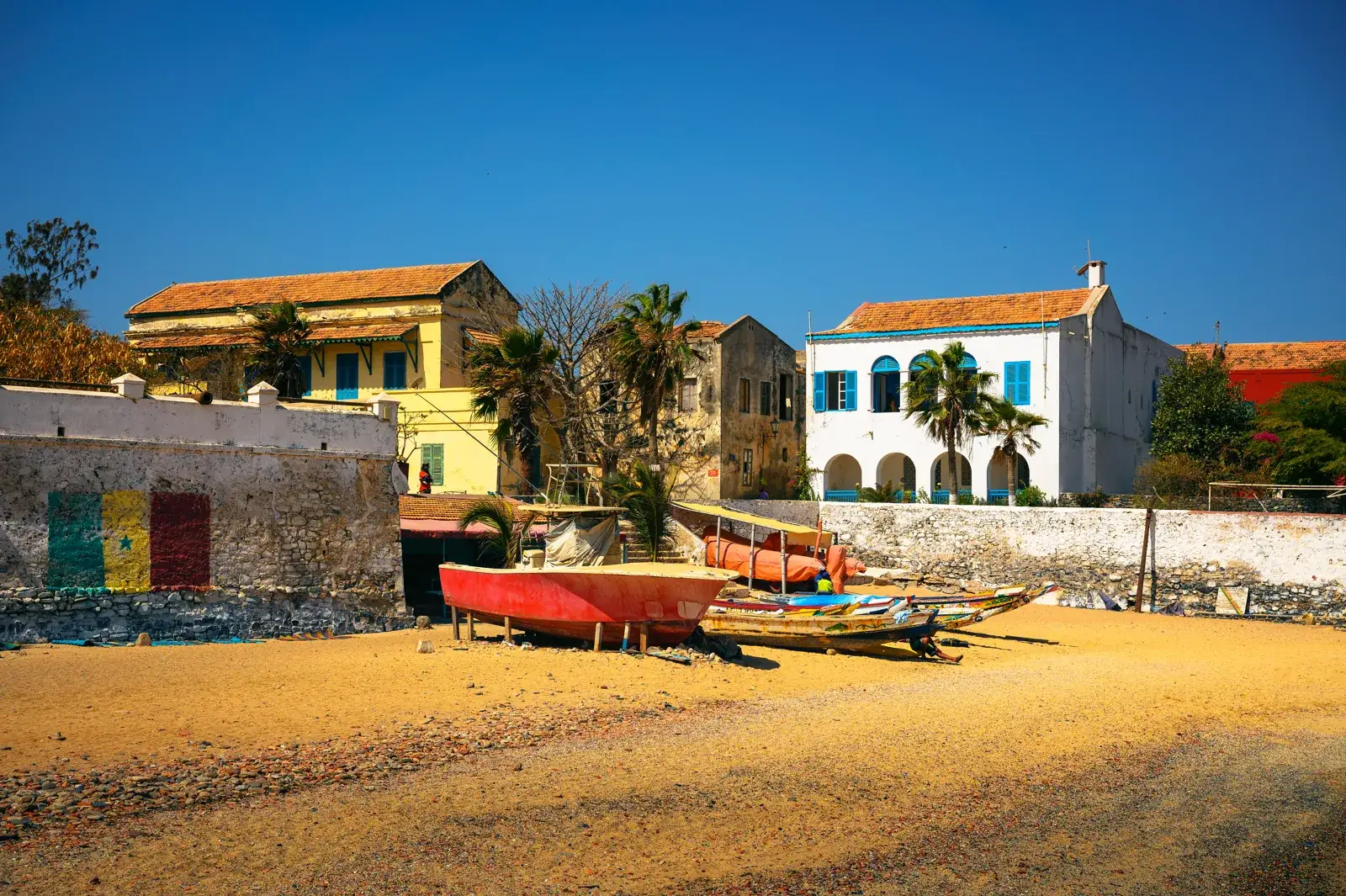 Historic houses on Gorée Island, off Dakar
