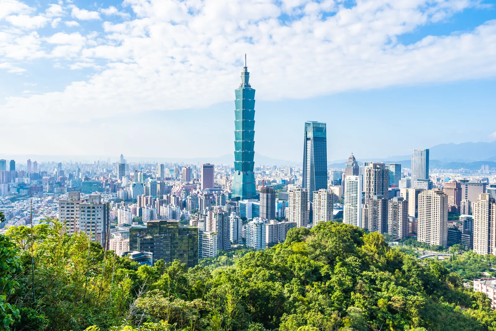 La tour Taipei 101 et la ville de Taipei