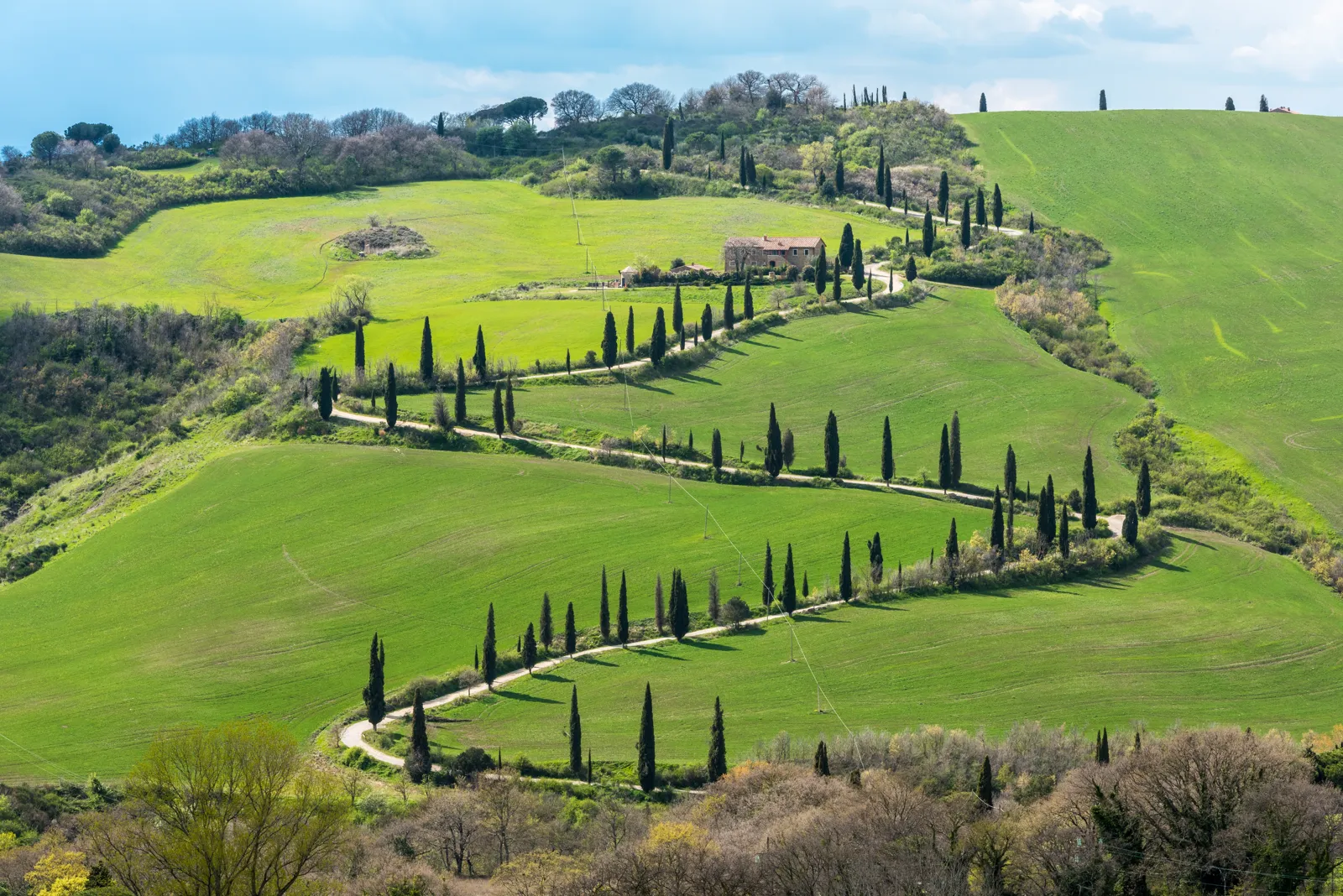 Les collines du Val d'Orcia en Toscane