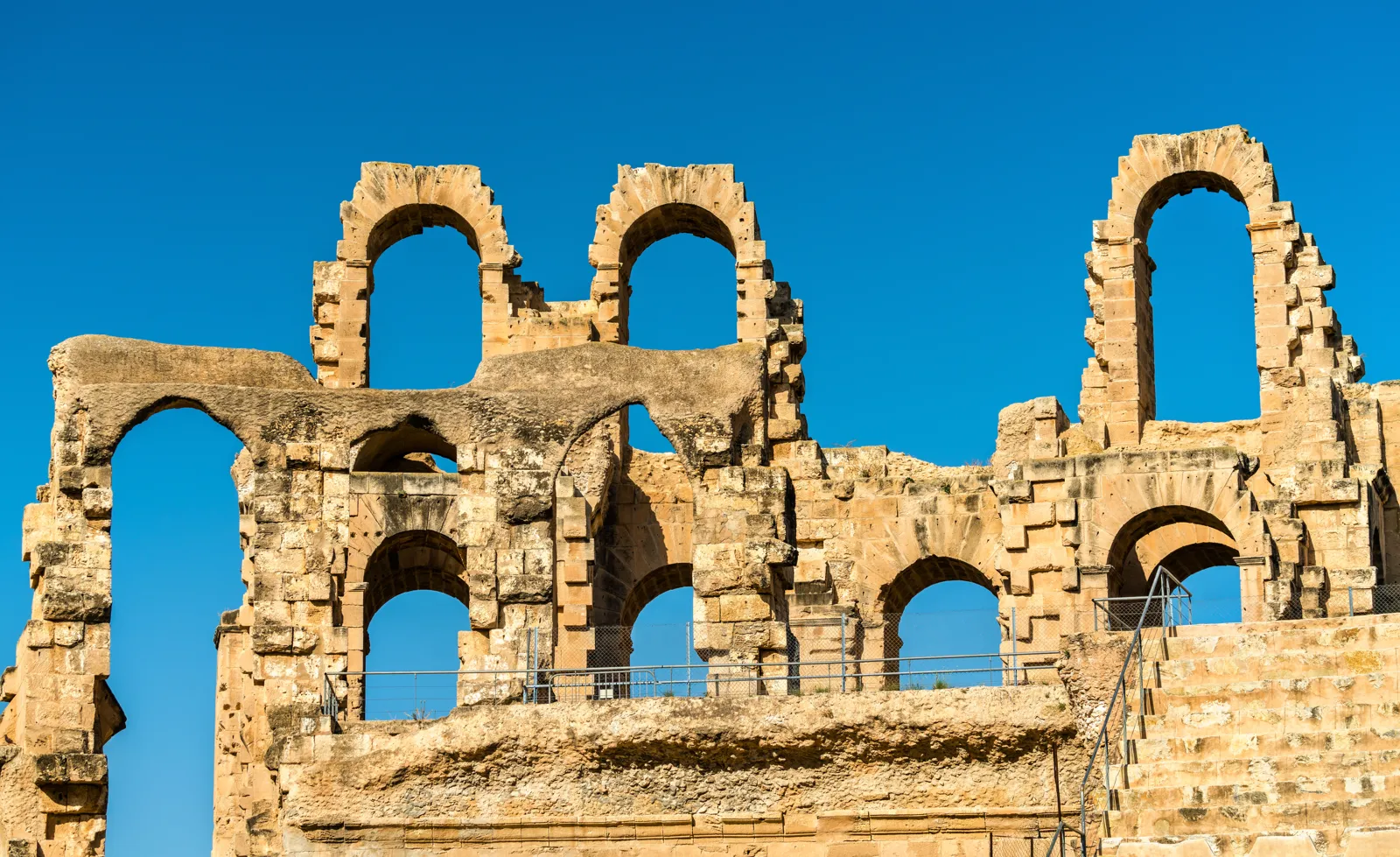 The Roman amphitheater of El Jem, Tunisia